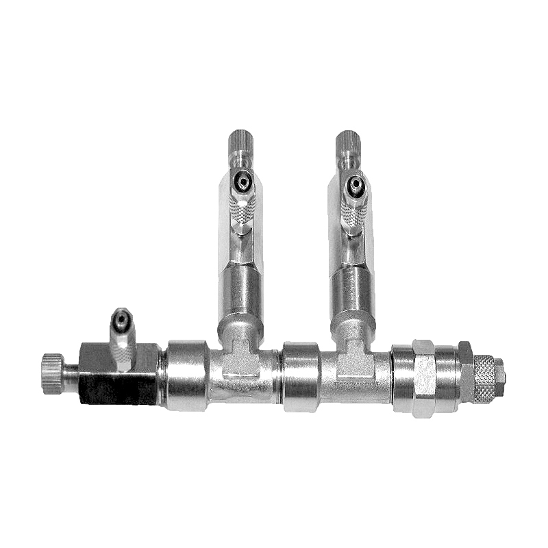 Hiwi CO2 Verteiler 3-fach mit 4/6 Schlauchanschluß+RV